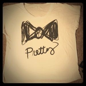 Hollister loose fit light weight shirt pretty bow